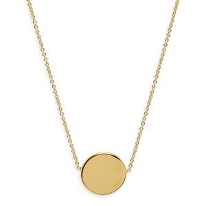 Gorjana Gold Circle Charm Necklace NEW!!